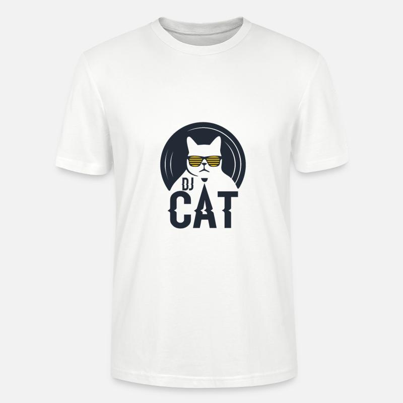 Chat DJ / Chat DJ - T-shirt bio CRAFTER Stanley Stella Unisexe - blanc