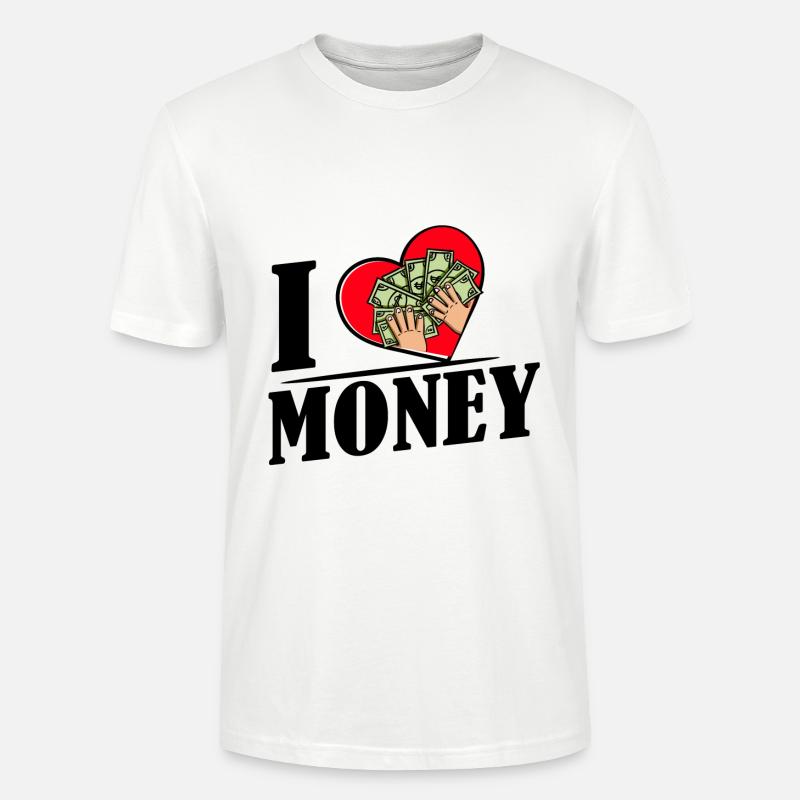 J’adore l’argent - T-shirt bio CRAFTER Stanley Stella Unisexe - blanc