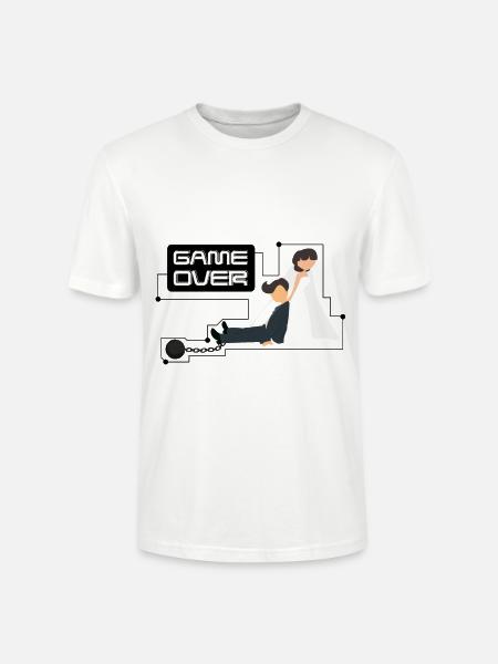 Junggesellenabschied Bachelor Game Over - Stanley/Stella Unisex Bio-T-Shirt CRAFTER - Weiß