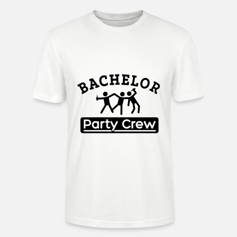 Junggesellenabschied Bachelor Party Crew - Stanley/Stella Unisex Bio-T-Shirt CRAFTER - Weiß