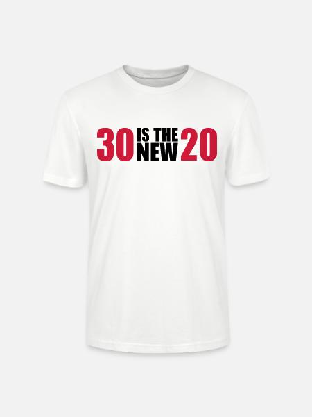 30 Birthday - Stanley/Stella CRAFTER Unisex Organic T-Shirt - white