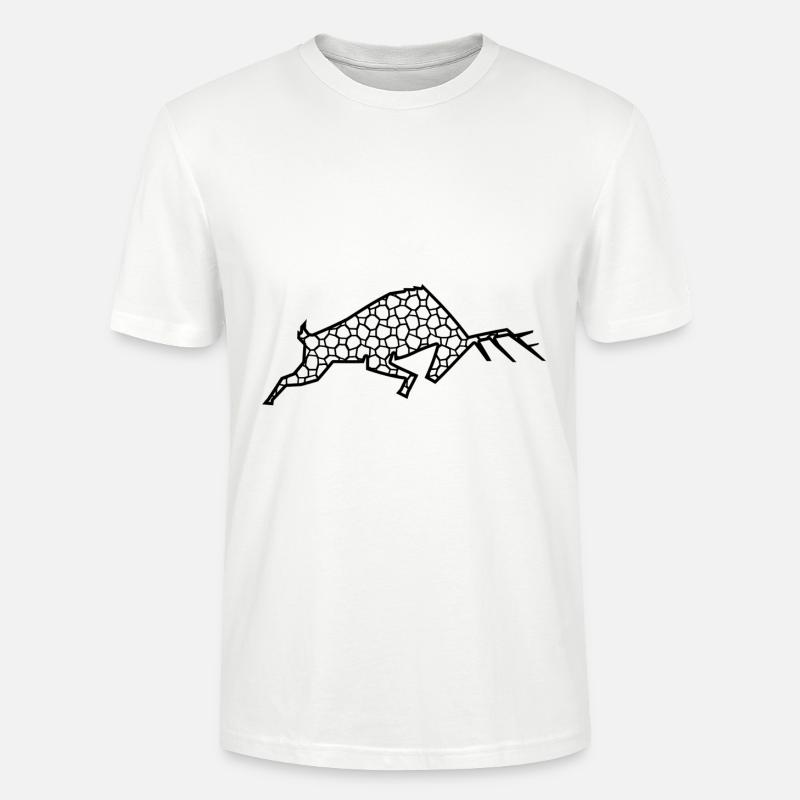 Cerf - T-shirt bio CRAFTER Stanley Stella Unisexe - blanc