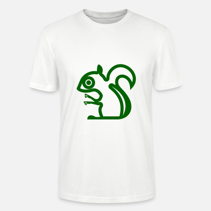 Eichhörnchen - Stanley/Stella Unisex Bio-T-Shirt CRAFTER - Weiß