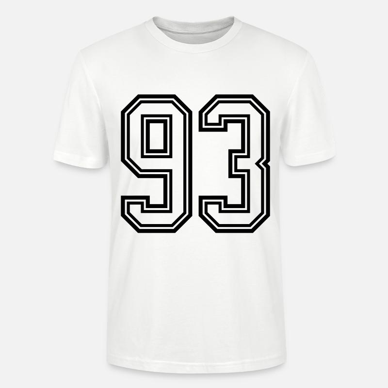 93 Symbole numérique - T-shirt bio CRAFTER Stanley Stella Unisexe - blanc