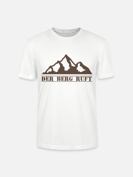 Der Berg ruft - Stanley/Stella Unisex Bio-T-Shirt CRAFTER - Weiß