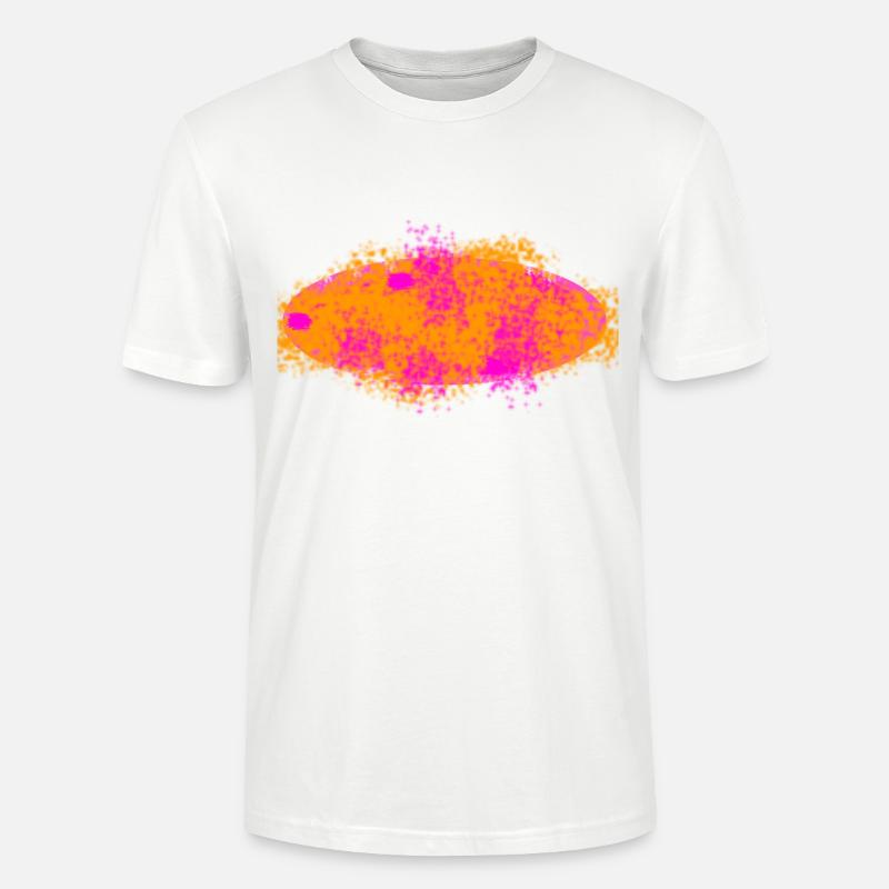 Splash orange pink - Stanley/Stella Unisex Bio-T-Shirt CRAFTER - Weiß