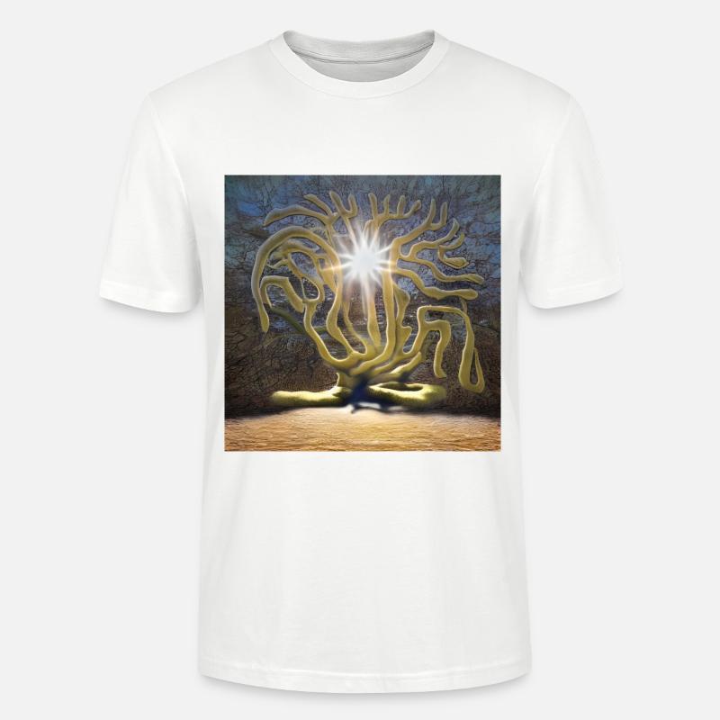 Baum steht in der Sonne - Stanley/Stella Unisex Bio-T-Shirt CRAFTER - Weiß