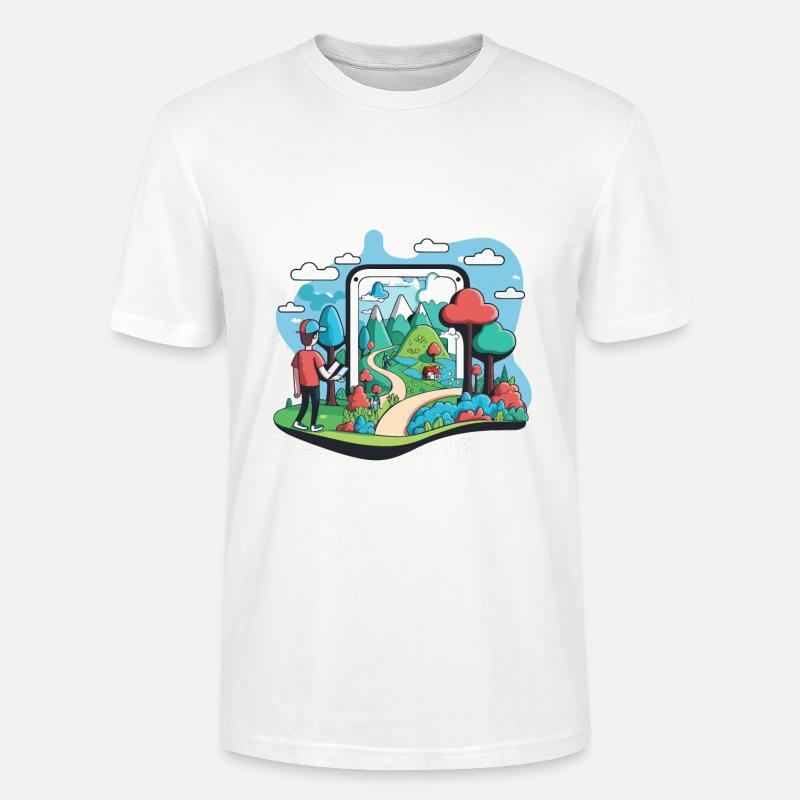 Augmented-Reality-Erkundung - Stanley/Stella Unisex Bio-T-Shirt CRAFTER - Weiß
