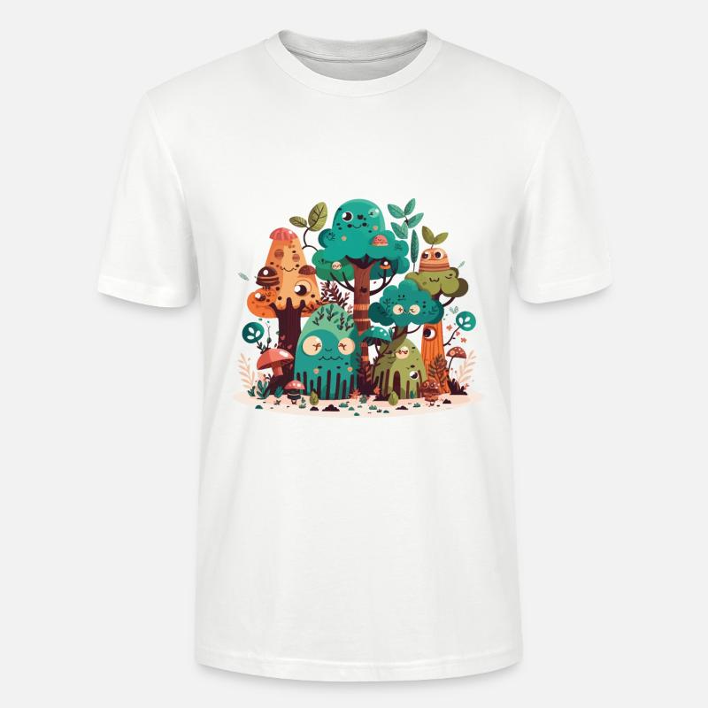 La forêt bavarde - T-shirt bio CRAFTER Stanley Stella Unisexe - blanc