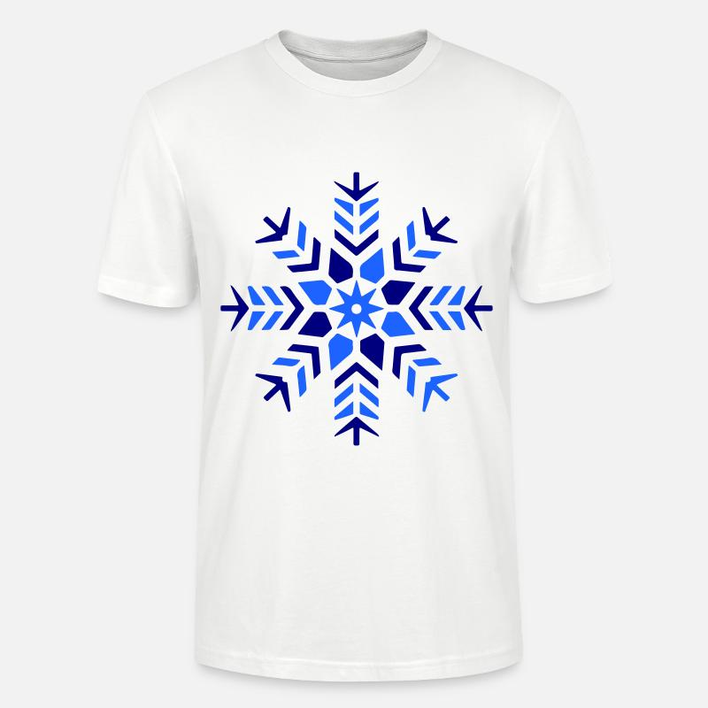 Schneeflocke Schnee Symbol - Stanley/Stella Unisex Bio-T-Shirt CRAFTER - Weiß