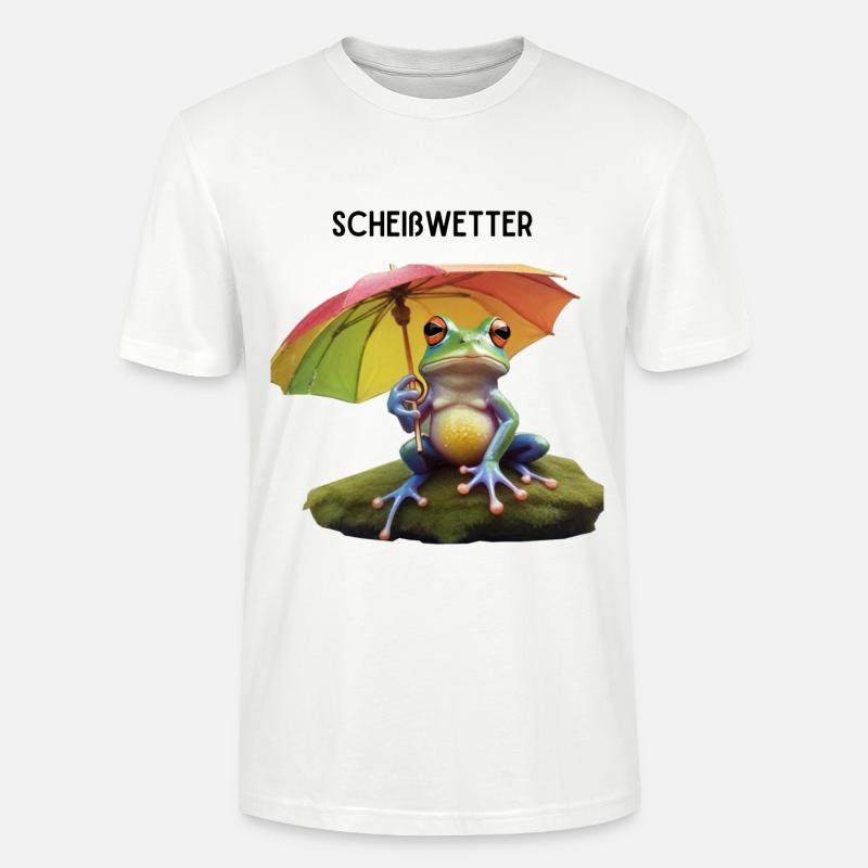 Scheißwetter - Stanley/Stella Unisex Bio-T-Shirt CRAFTER - Weiß