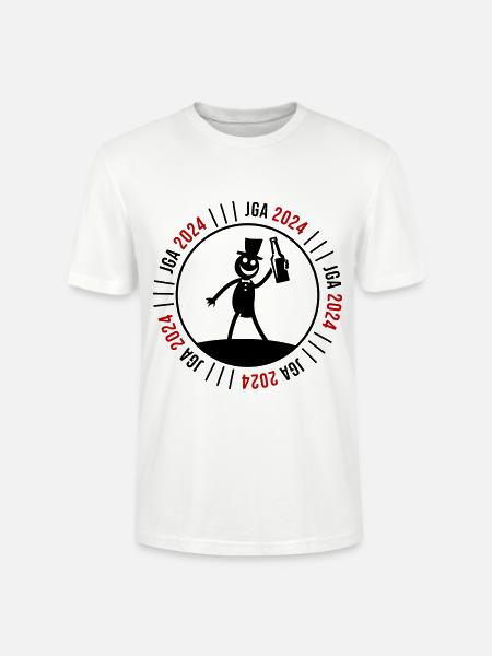 Junggesellen Abschied 2024 - Stanley/Stella Unisex Bio-T-Shirt CRAFTER - Weiß
