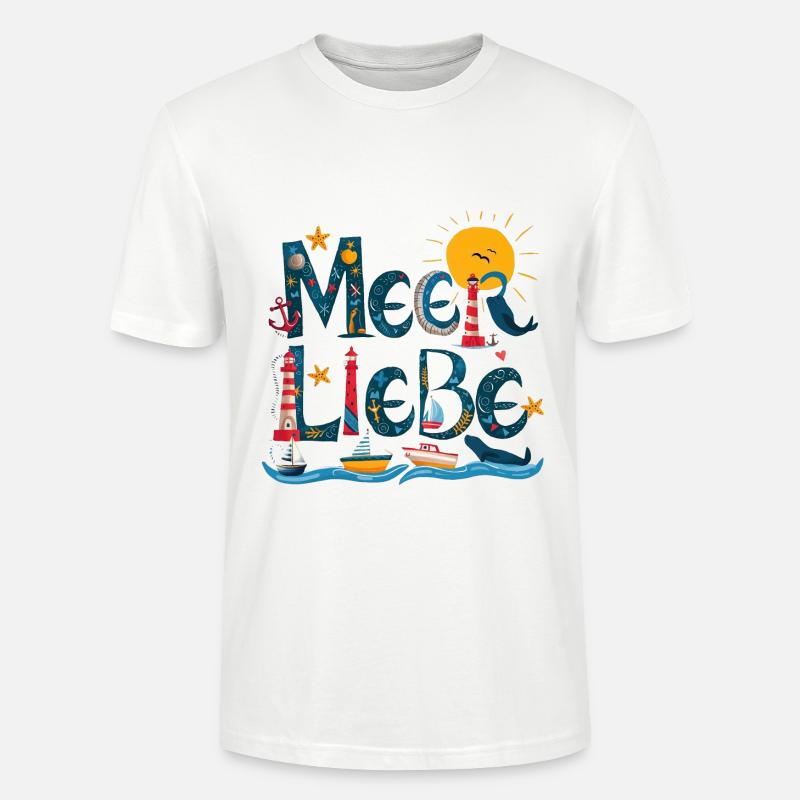 AMOUR DE LA MER - T-shirt bio CRAFTER Stanley Stella Unisexe - blanc