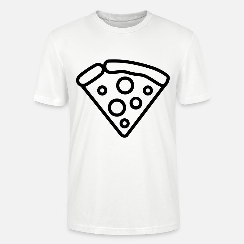 Pizzastück - Stanley/Stella Unisex Bio-T-Shirt CRAFTER - Weiß