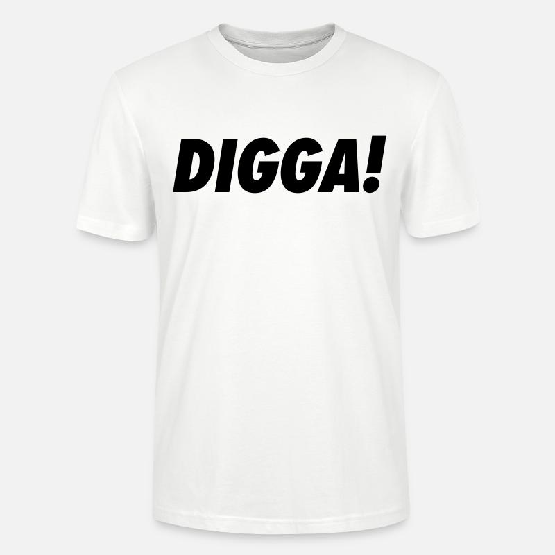 Digga! - Stanley/Stella Unisex Bio-T-Shirt CRAFTER - Weiß