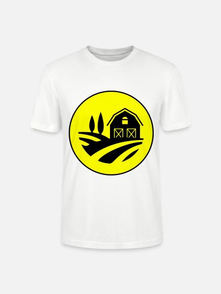 Farm Harvest Circle - Stanley/Stella CRAFTER Unisex Organic T-Shirt - white
