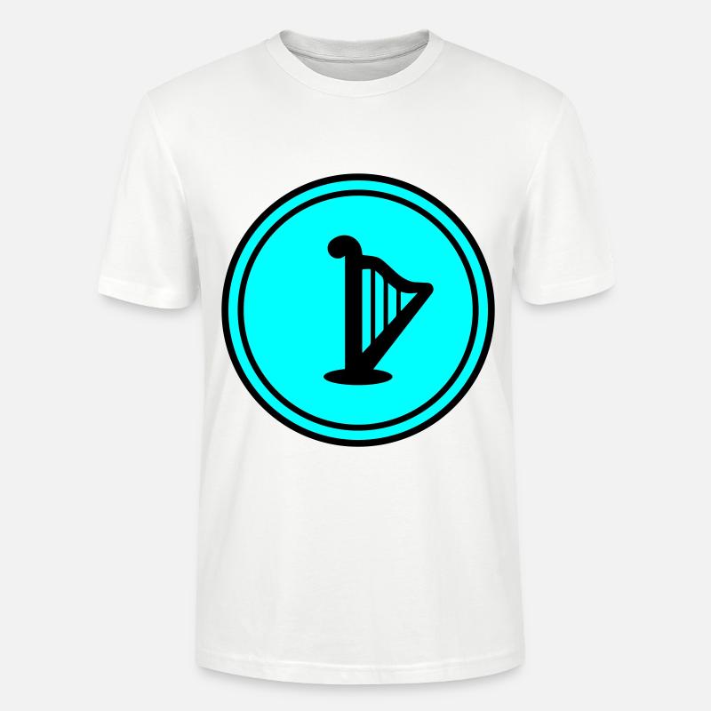 Harfe symbol - Stanley/Stella Unisex Bio-T-Shirt CRAFTER - Weiß