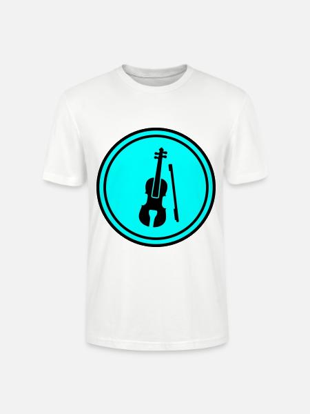 Icône de violon - T-shirt bio CRAFTER Stanley Stella Unisexe - blanc