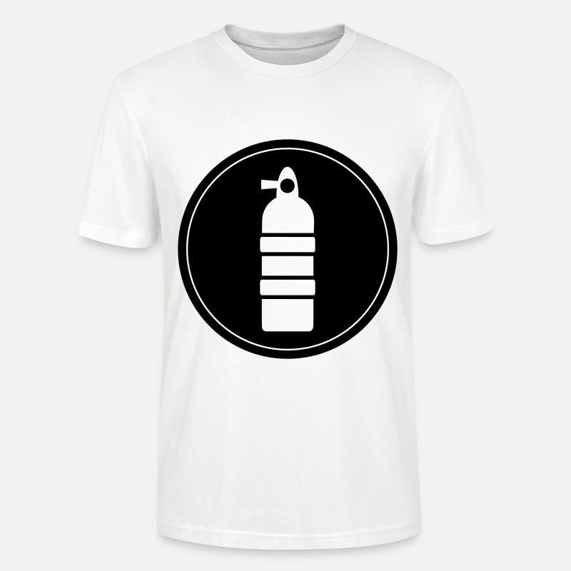 Sauerstoff Tauchen Kreis - Stanley/Stella Unisex Bio-T-Shirt CRAFTER - Weiß
