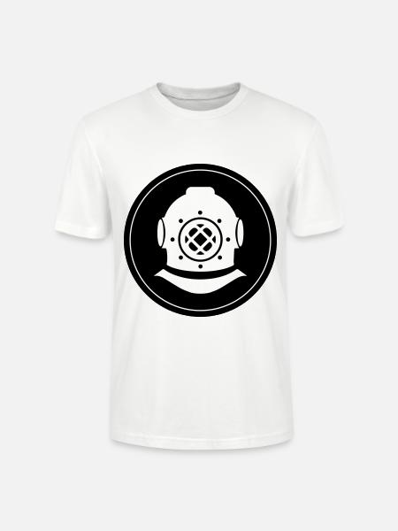 Apnea Diving Circle - Stanley/Stella CRAFTER Unisex Organic T-Shirt - white