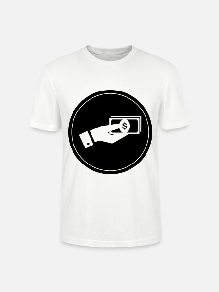 Geld Icon - Stanley/Stella Unisex Bio-T-Shirt CRAFTER - Weiß