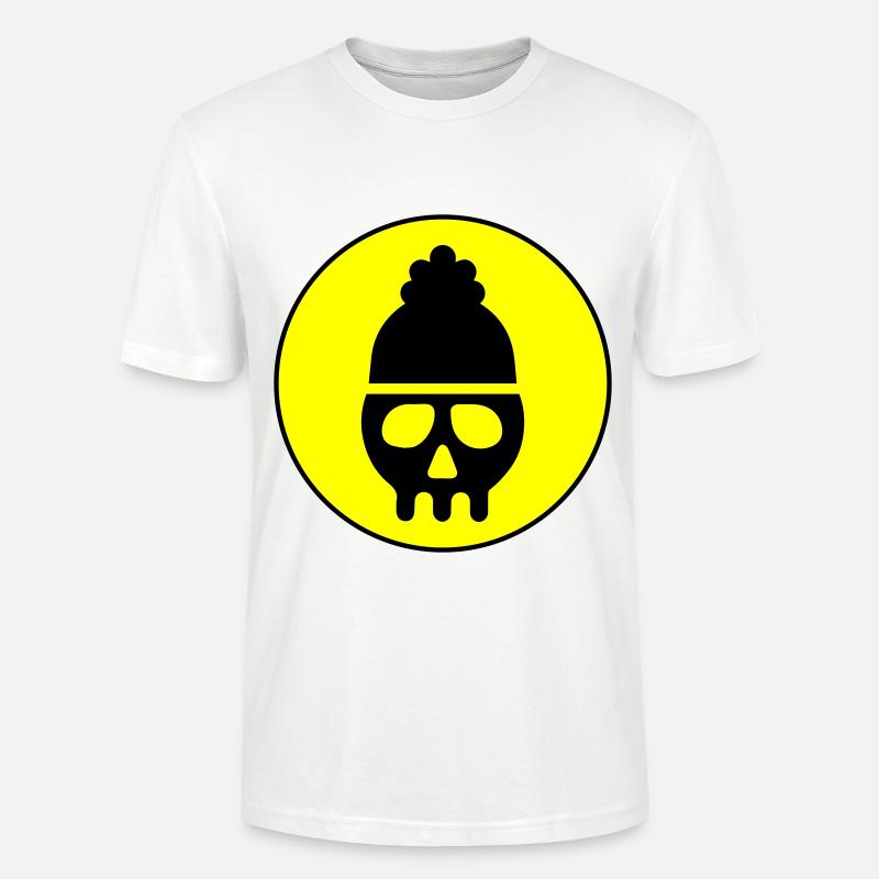 Skull kopf icon - Stanley/Stella Unisex Bio-T-Shirt CRAFTER - Weiß