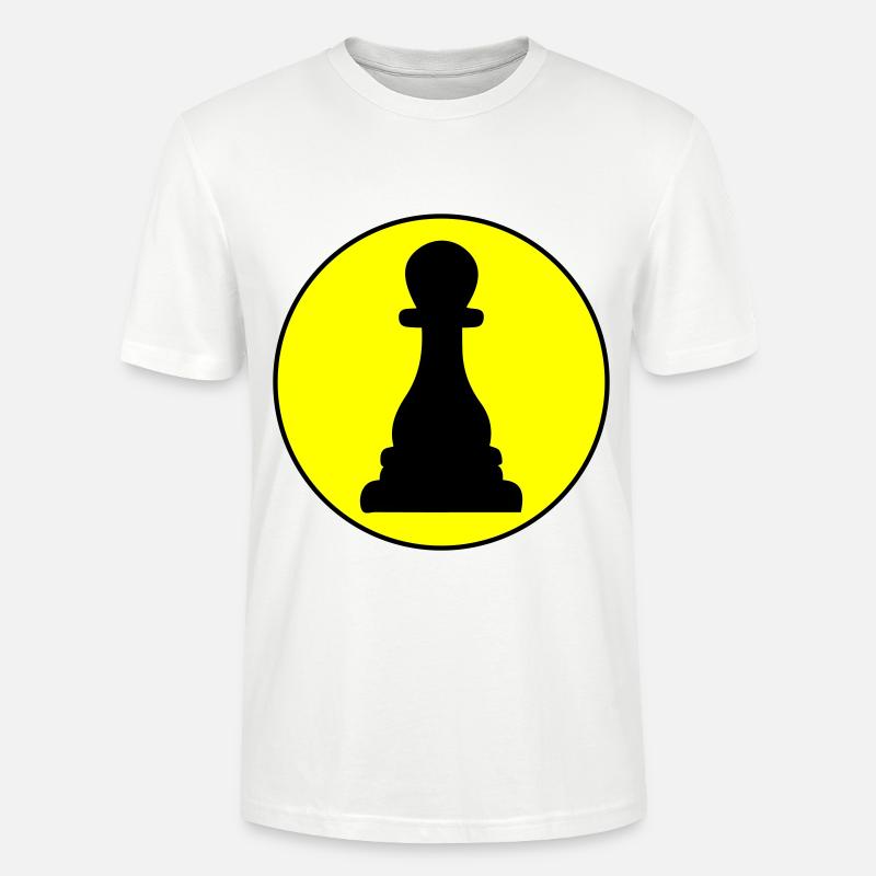 Läufer Bauer Schachfigur - Stanley/Stella Unisex Bio-T-Shirt CRAFTER - Weiß