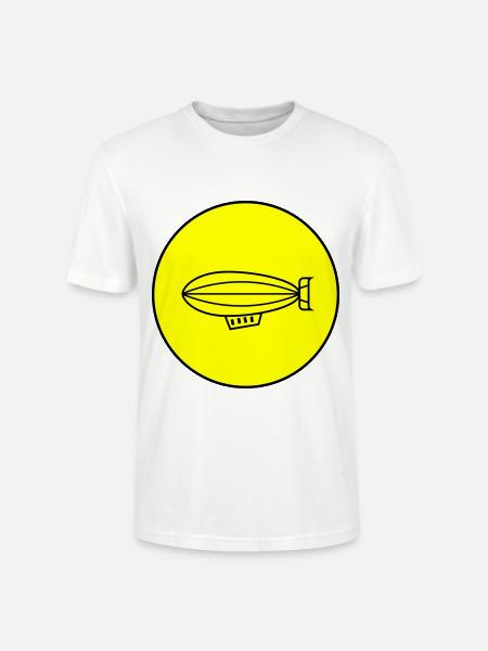 Zeppelin Icon Symbol - Stanley/Stella Unisex Bio-T-Shirt CRAFTER - Weiß