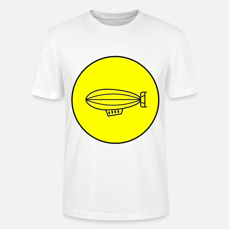 Zeppelin Icon Symbol - Stanley/Stella Unisex Bio-T-Shirt CRAFTER - Weiß