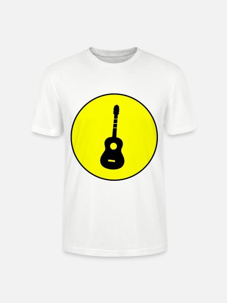 Gitarre Akustik - Stanley/Stella Unisex Bio-T-Shirt CRAFTER - Weiß