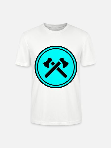 Axe icon - Stanley/Stella CRAFTER Unisex Organic T-Shirt - white