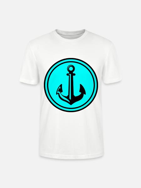 Anchor Icon Icon - Stanley/Stella CRAFTER Unisex Organic T-Shirt - white