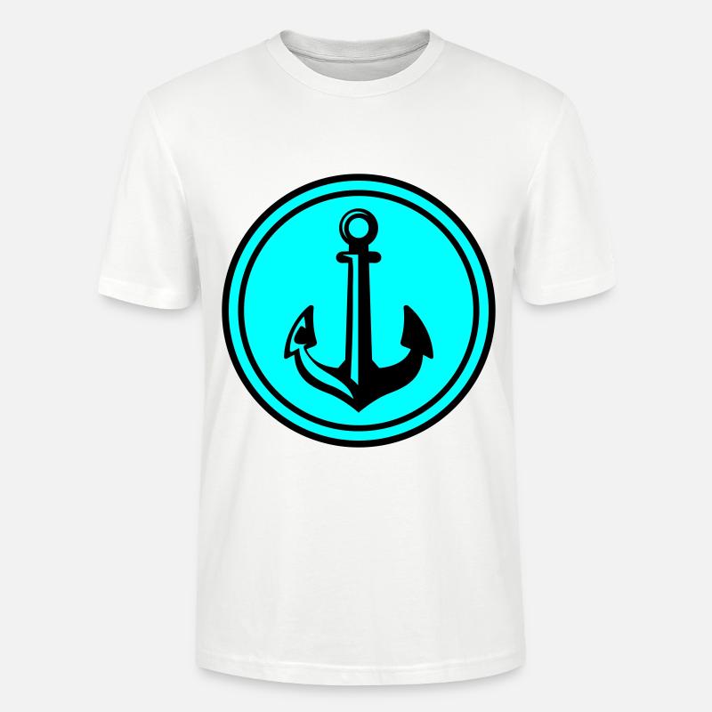 Anker Icon Symbol - Stanley/Stella Unisex Bio-T-Shirt CRAFTER - Weiß