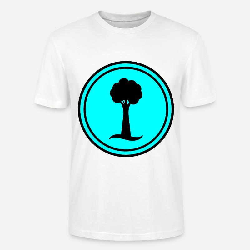 Baum Symbol - Stanley/Stella Unisex Bio-T-Shirt CRAFTER - Weiß