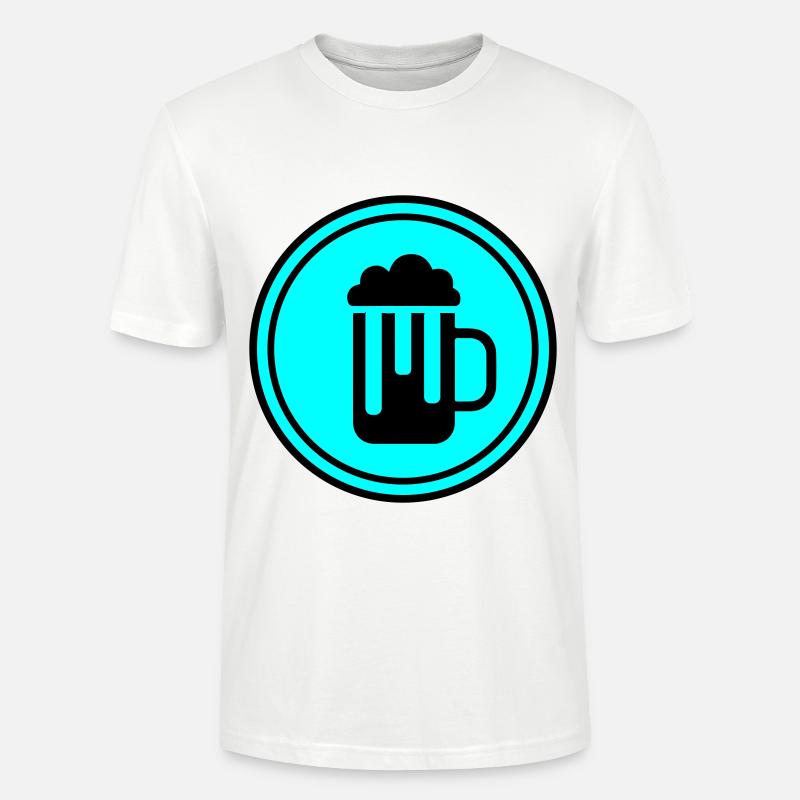 Bier glas - Stanley/Stella Unisex Bio-T-Shirt CRAFTER - Weiß
