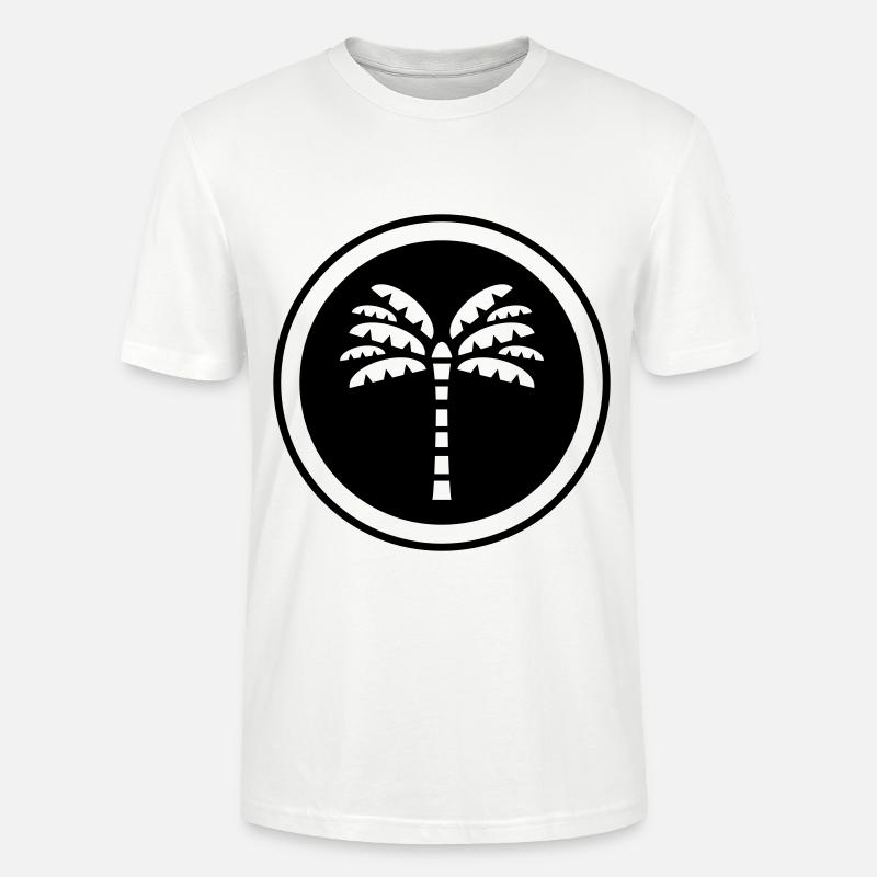 Palm Tree Symbol - Stanley/Stella Unisex Bio-T-Shirt CRAFTER - Weiß