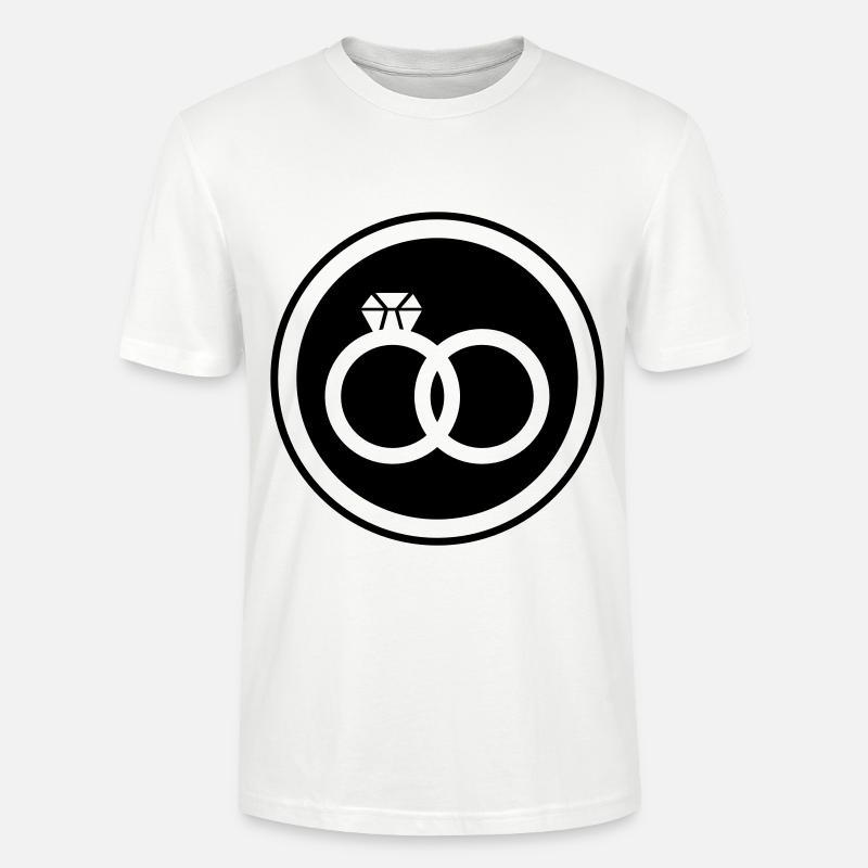 Eheringe Ring Hochzeit - Stanley/Stella Unisex Bio-T-Shirt CRAFTER - Weiß
