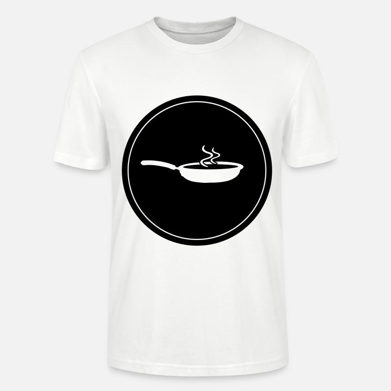 Cuisson à la poêle - T-shirt bio CRAFTER Stanley Stella Unisexe - blanc