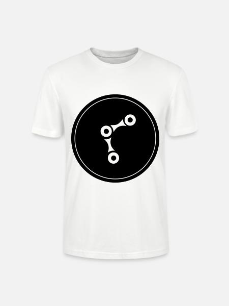 Bicycle Cycling Chain - Stanley/Stella CRAFTER Unisex Organic T-Shirt - white