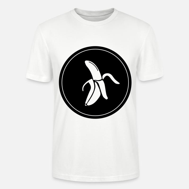 Banane Icon - Stanley/Stella Unisex Bio-T-Shirt CRAFTER - Weiß