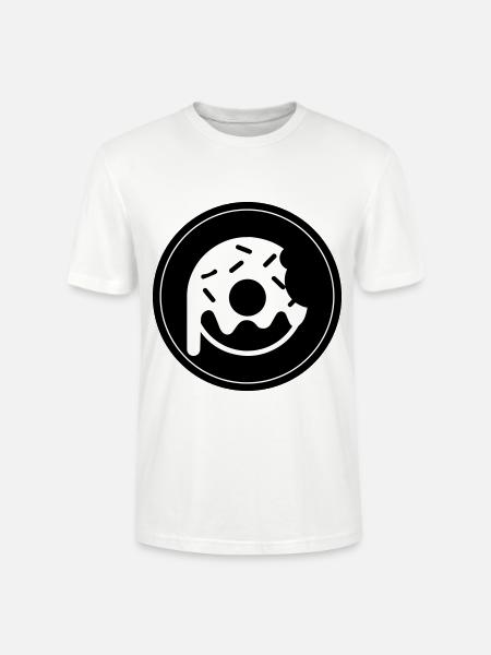 Donut Symbol - Stanley/Stella CRAFTER Unisex Organic T-Shirt - white