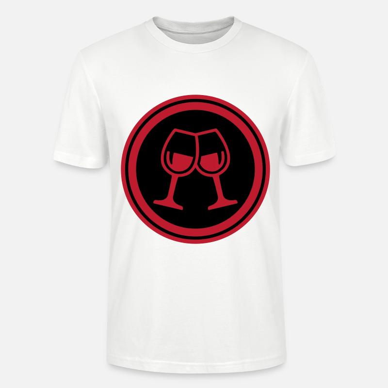 Wein Gläser - Stanley/Stella Unisex Bio-T-Shirt CRAFTER - Weiß