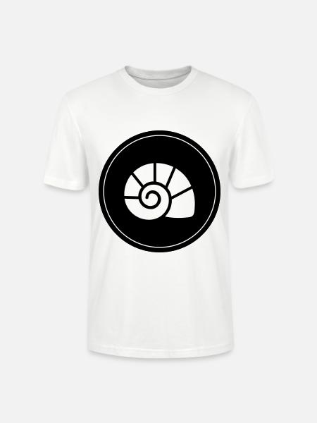 Muschel symbol Kreis - Stanley/Stella Unisex Bio-T-Shirt CRAFTER - Weiß