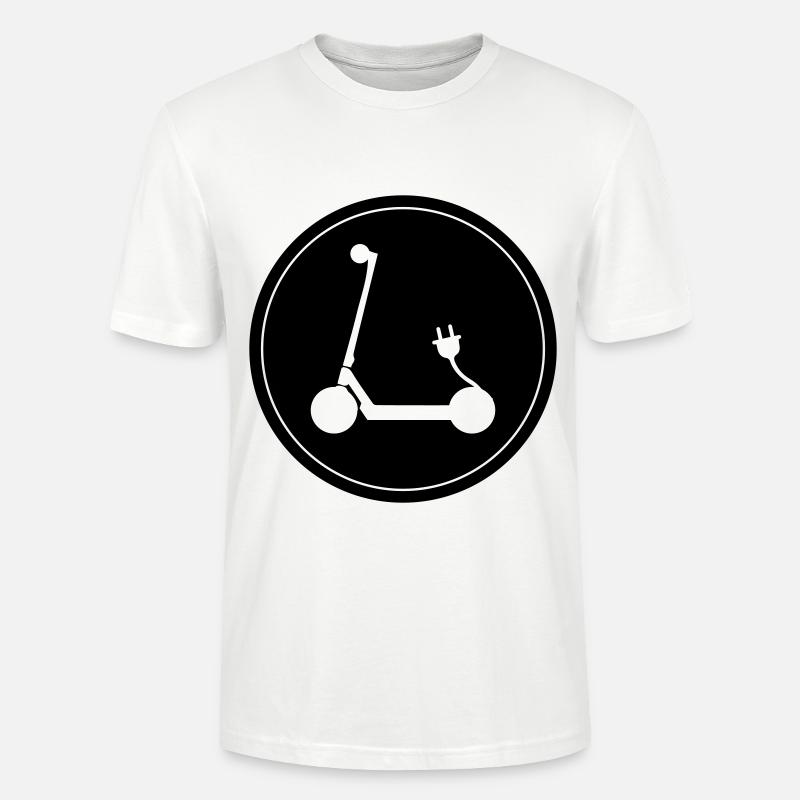 Icône E-scooter - T-shirt bio CRAFTER Stanley Stella Unisexe - blanc