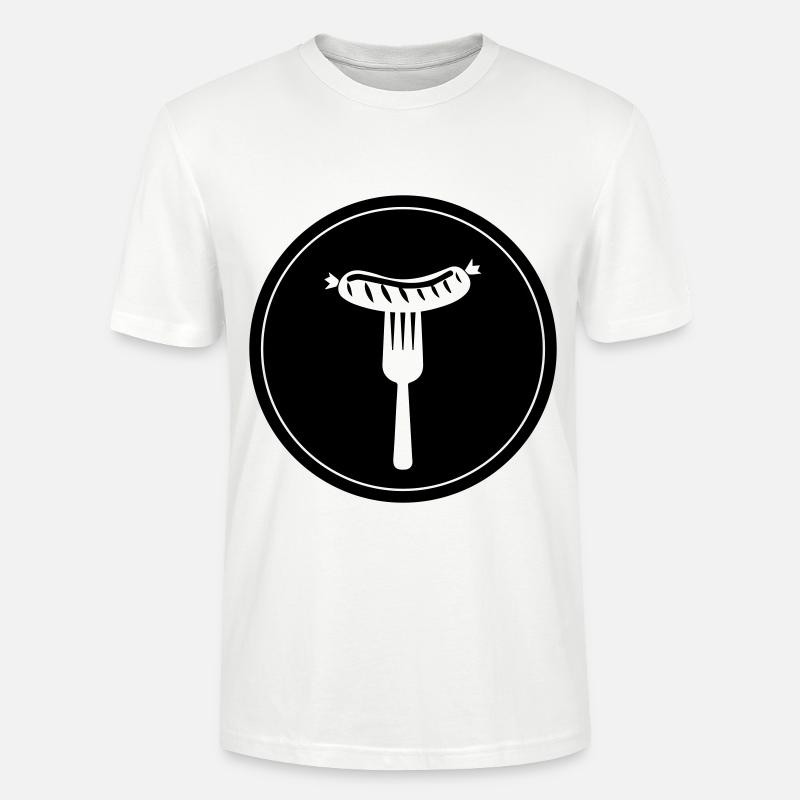 Bratwurst Fleisch icon - Stanley/Stella Unisex Bio-T-Shirt CRAFTER - Weiß