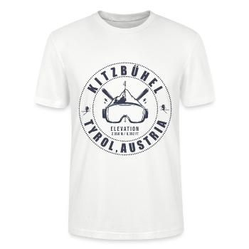 Kitzbühel Österreich - Stanley/Stella Unisex Bio-T-Shirt CRAFTER - Weiß - Vorne - Alina (178cm) & Michal (187cm)