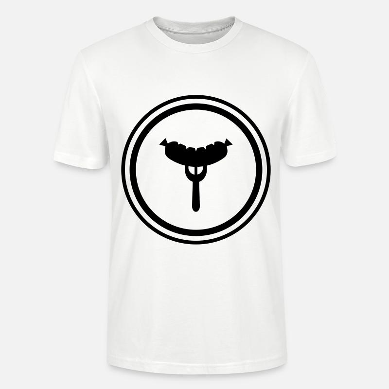 Wurst Gabel - Stanley/Stella Unisex Bio-T-Shirt CRAFTER - Weiß