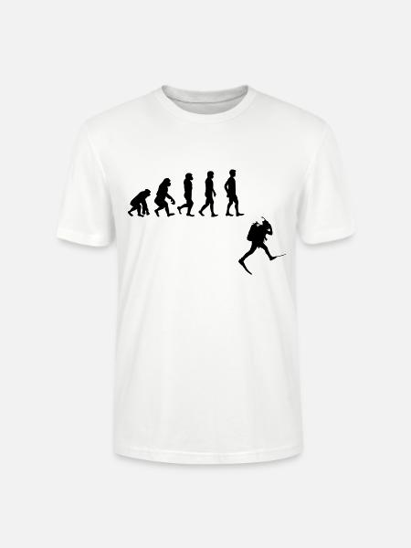 Evolution Freitauchen Freitauchen Plongée - Stanley/Stella Unisex Bio-T-Shirt CRAFTER - Weiß