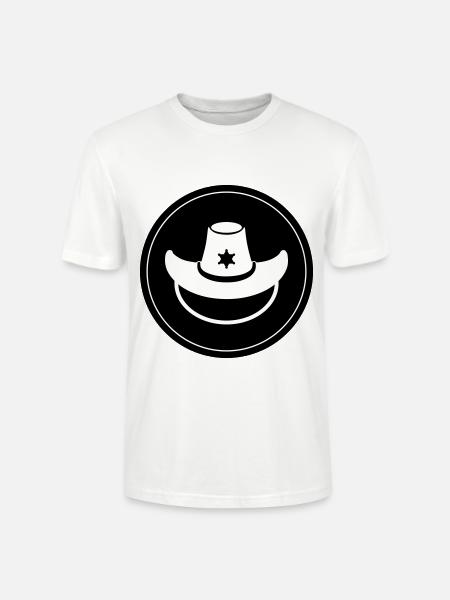Cowboy kopf western - Stanley/Stella Unisex Bio-T-Shirt CRAFTER - Weiß