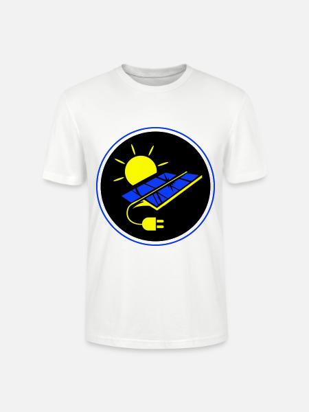 Photovoltaic system symbol solar energy - Stanley/Stella CRAFTER Unisex Organic T-Shirt - white